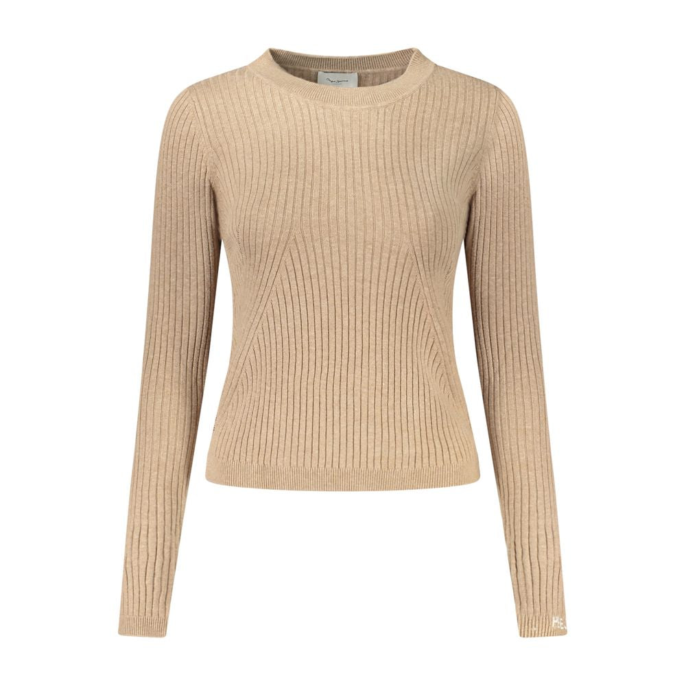 Pepe Jeans Beige Cotton Sweater